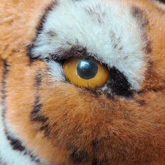 VINTAGE BEST MADE TOYS LIMITED TIGER MAMA CUB REALISTIC PLUSH 45" STUFFED ANIMAL - Picture 7 of 16